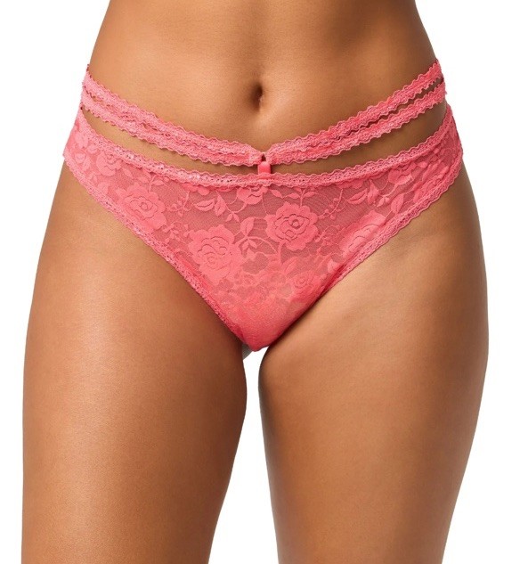 2 Pk Adore Me Women’s Marley Strappy Thong & Elizabeth Brazillian Underwear 3X