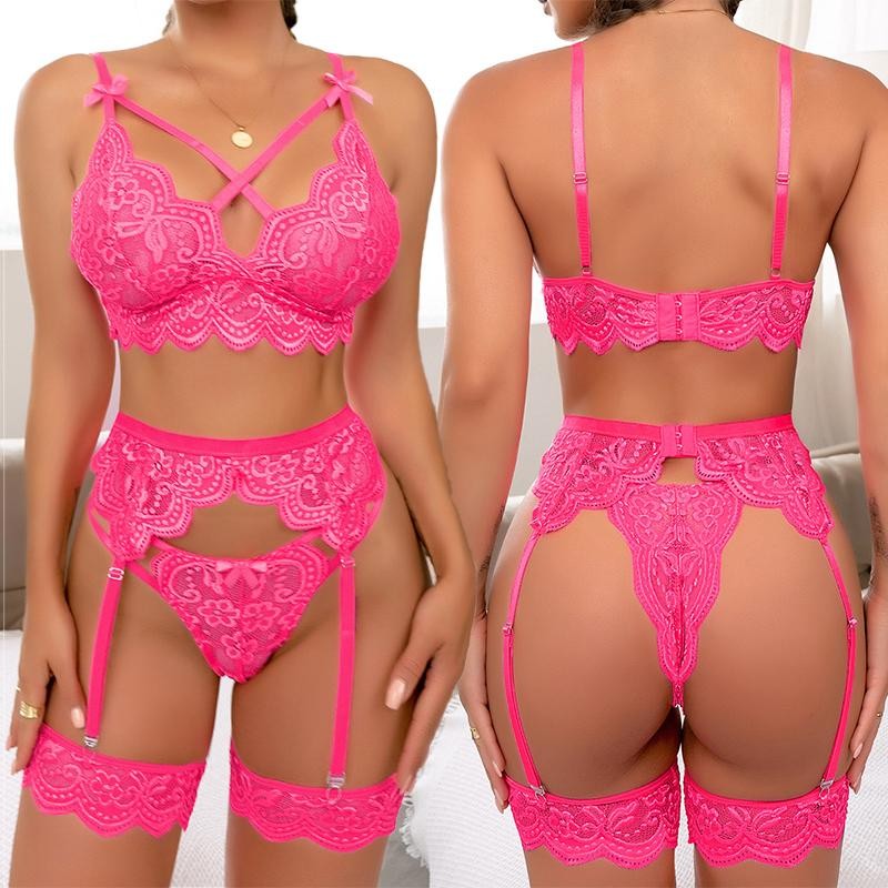 Exotic Sets One Piece Sexy Bra And Panty Set Women Babydoll Lingerie Kit Push Up