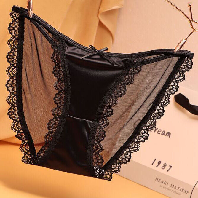 1/5 Pack Lot Womens Sexy Nylon Panties Satin String Lingeries Underwear Brief