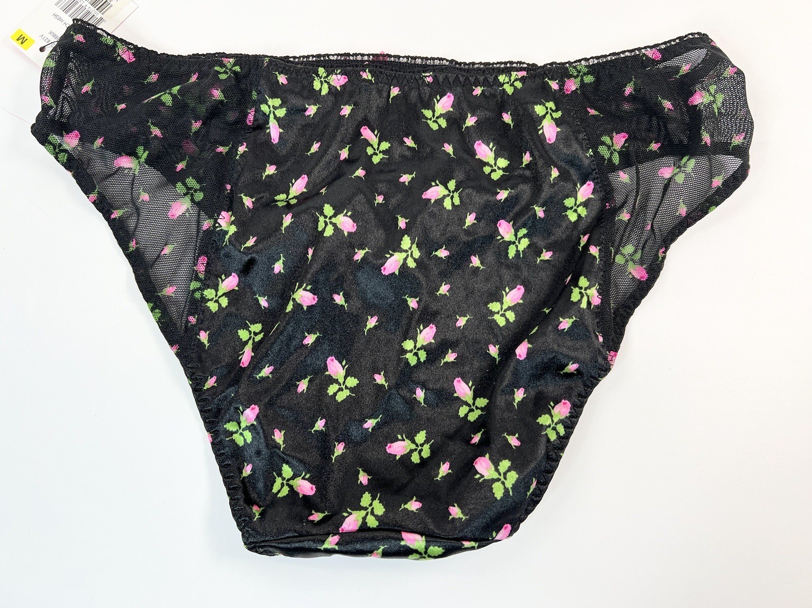 Victoria’s Secret NWT BETSEY JOHNSON Mesh And Satin Bikini Panty M Vintage