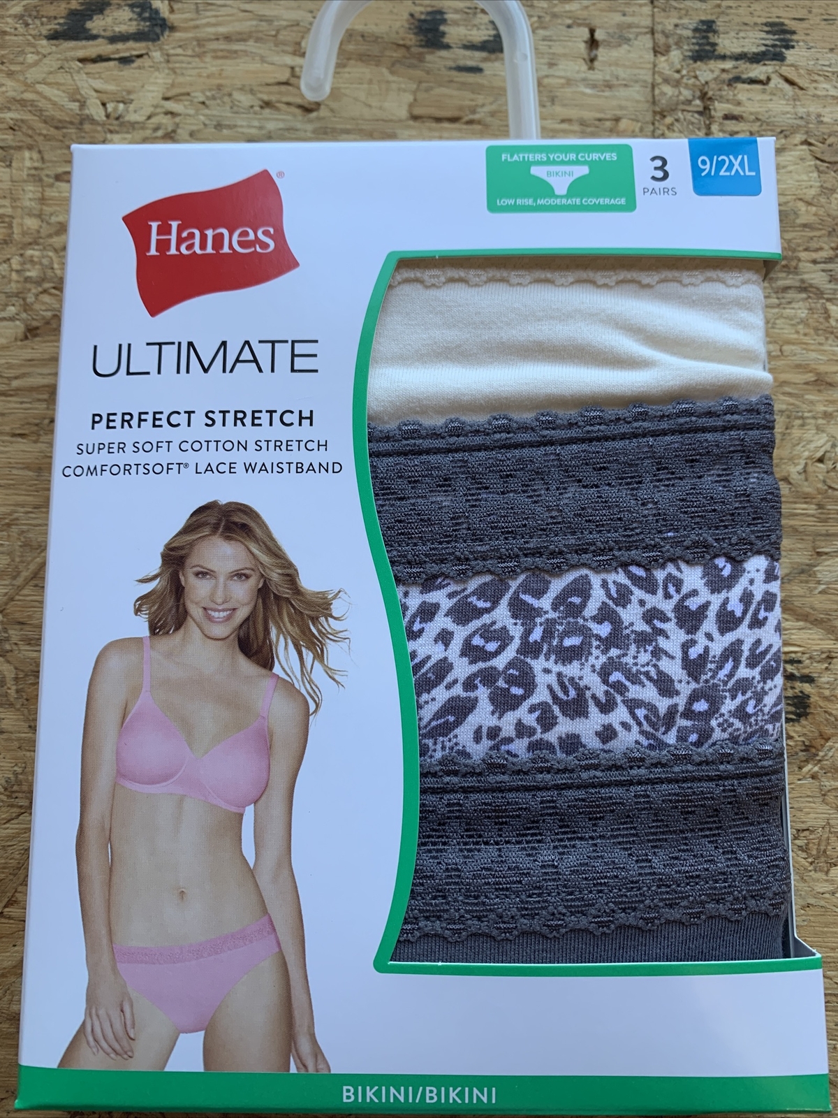 Hanes Ultimate Perfect Stretch Bikini Panties Womens Size 2XL 3 Pair Pack
