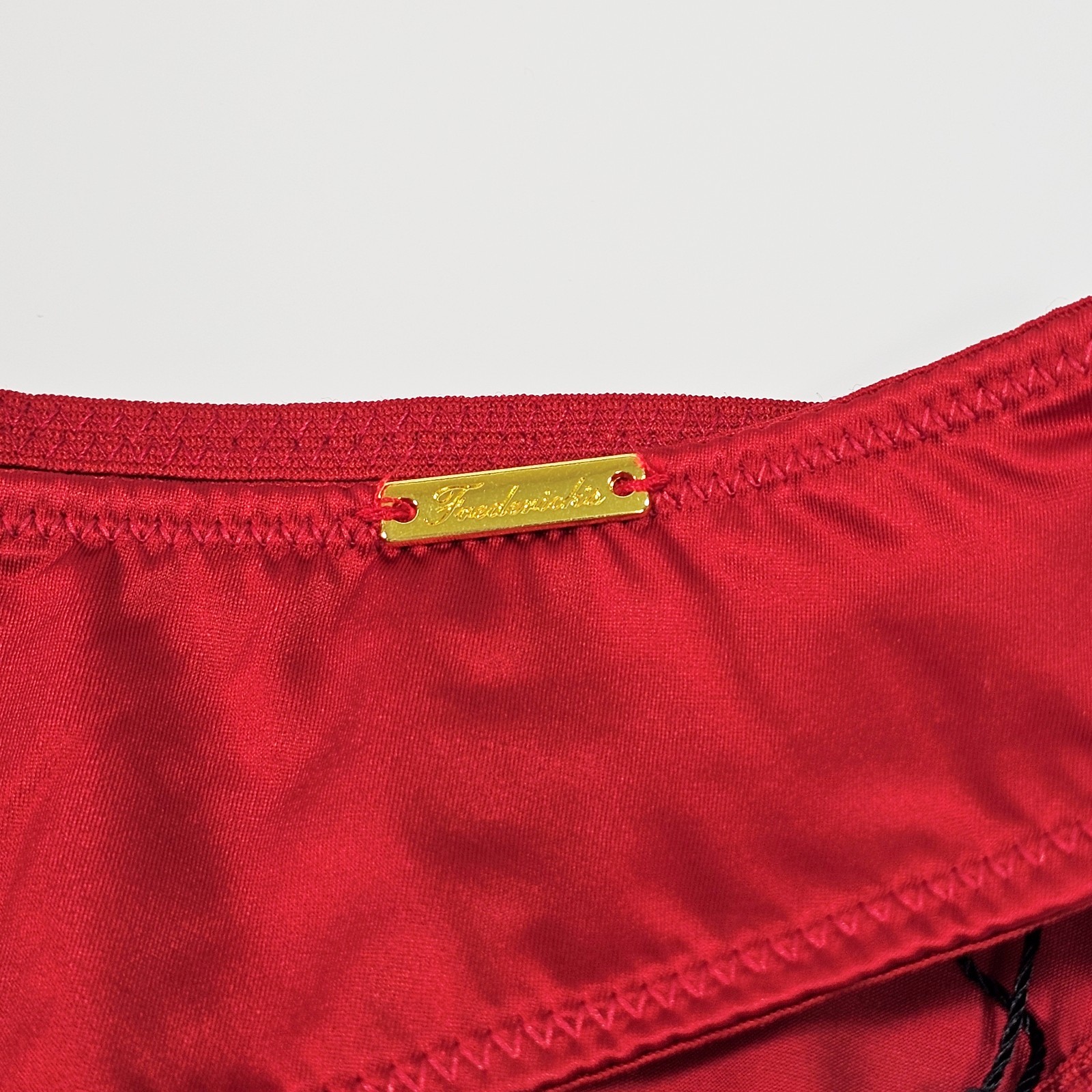 Frederick’s of Hollywood Hipster Silky Liquid Satin Panties, Red