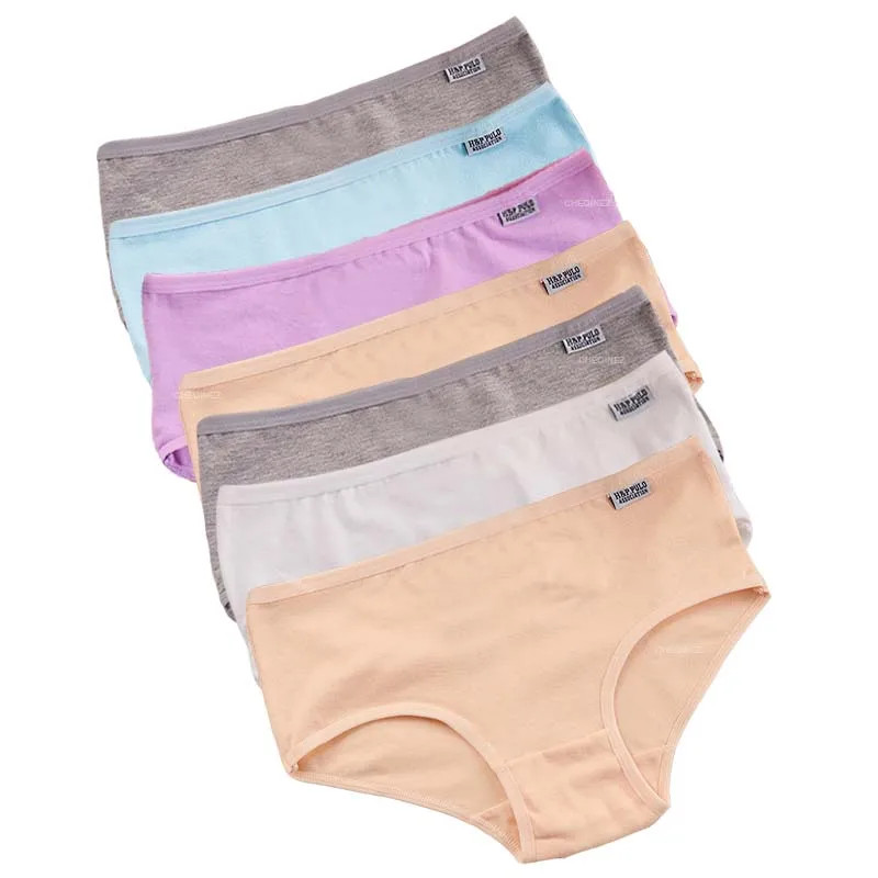 7Pcs/Lot Plus Size Underwear Women’s Panties Cotton Girl Brief Sexy Lingeries