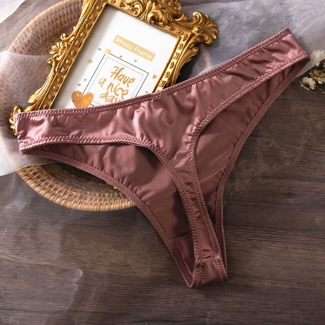 1/5 Pack Lot Womens Sexy Panties Satin Thongs G string Bikinis Low Waist Briefs