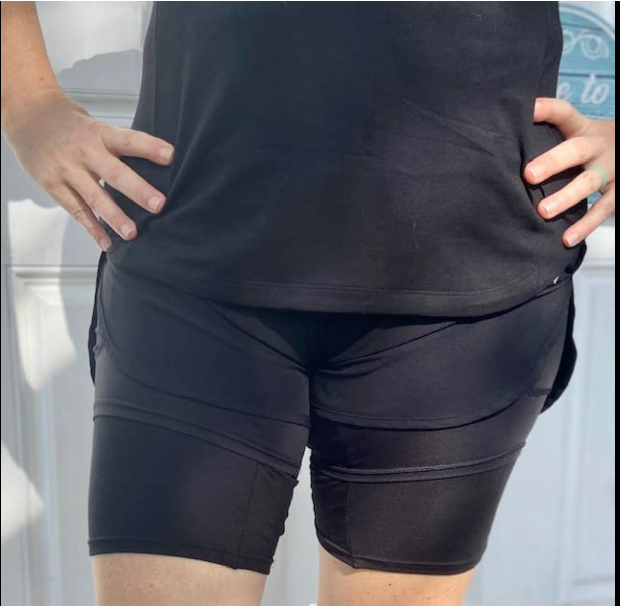 Nabtos Women Boxer Briefs Cotton Underwear Black Anti Chafing BoyShort Panties