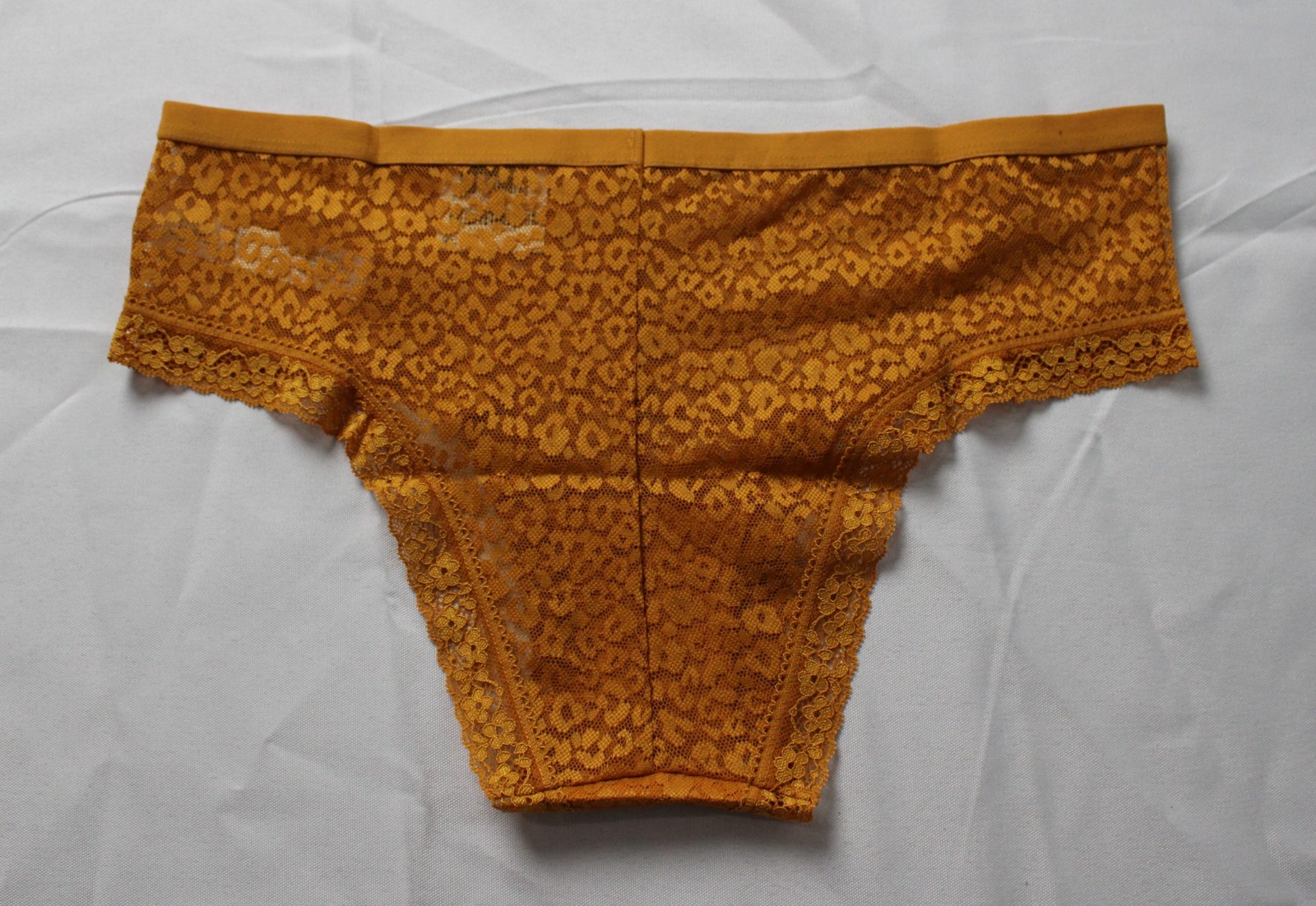 Jenni Intimates Women’s Lace Fashion Panties AR8 Emblem Gold Medium NWT