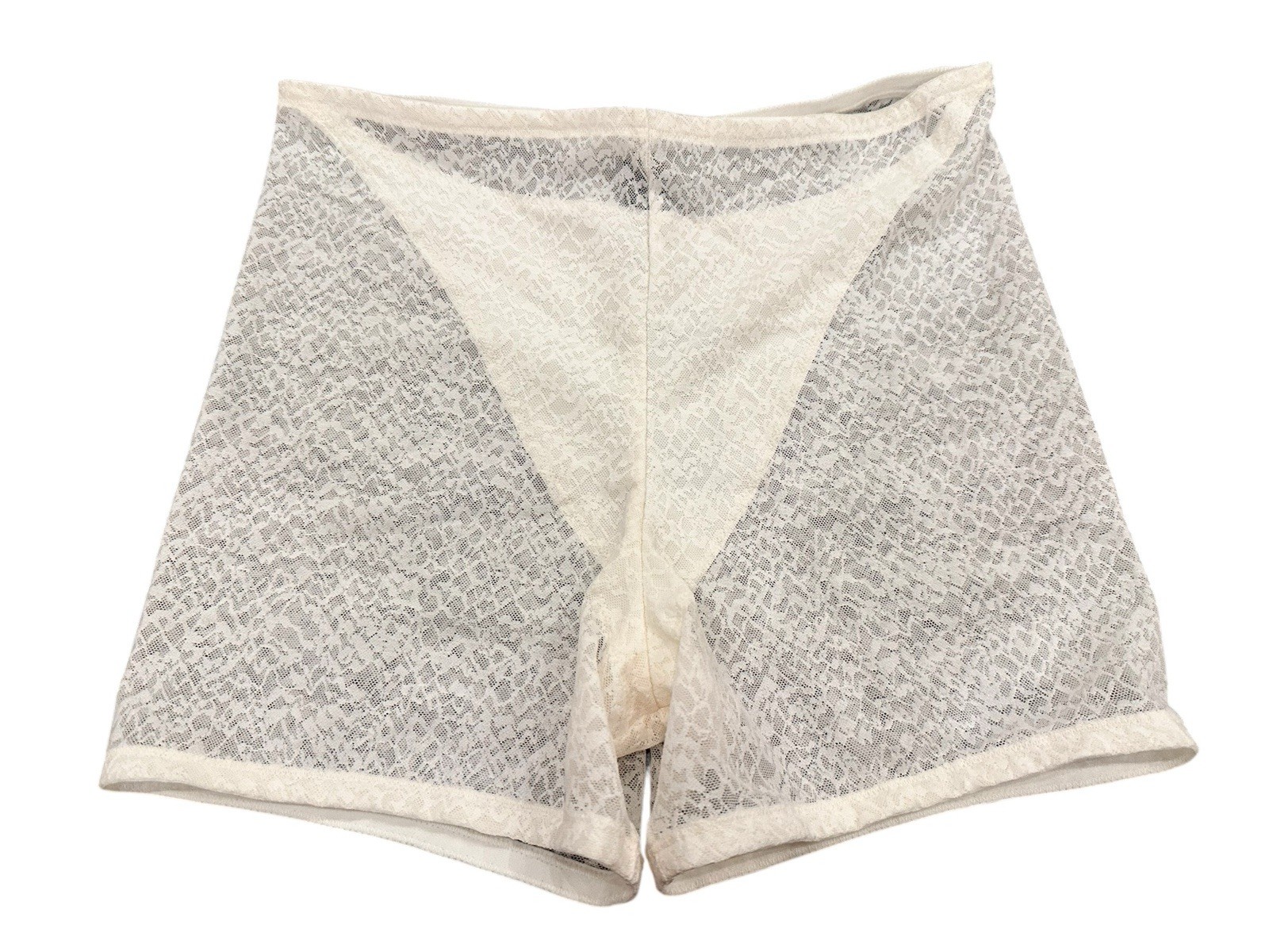 NEW Natori 770318 Pretty Smooth Shortlette Lace Panty Underwear Ivory Sz X-Small
