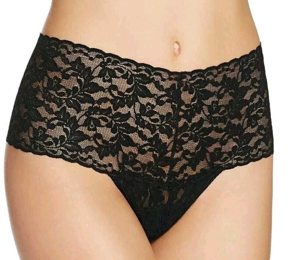 HANKY PANKY RETRO HIGH WAIST THONG SET OF 5 ASSORTED COLORS ONE SIZE