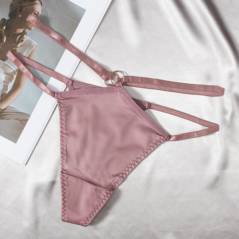 5 Pack Lot Sexy Womens String Bikini Panties Satin Underwear Thongs Lingeries
