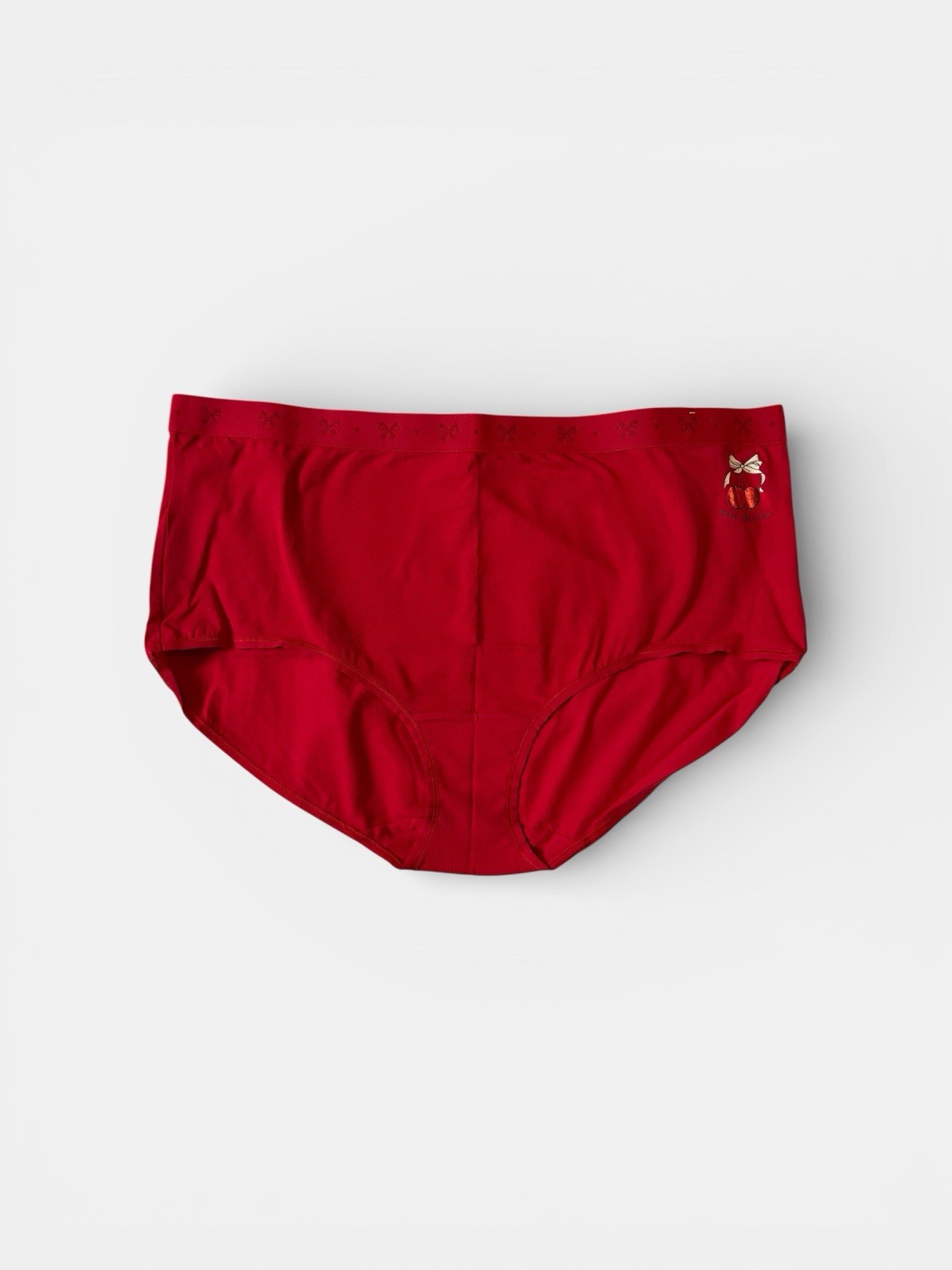Lane Bryant Cacique Cotton Full Brief Panty Wide Waistband 22/24 Cherries