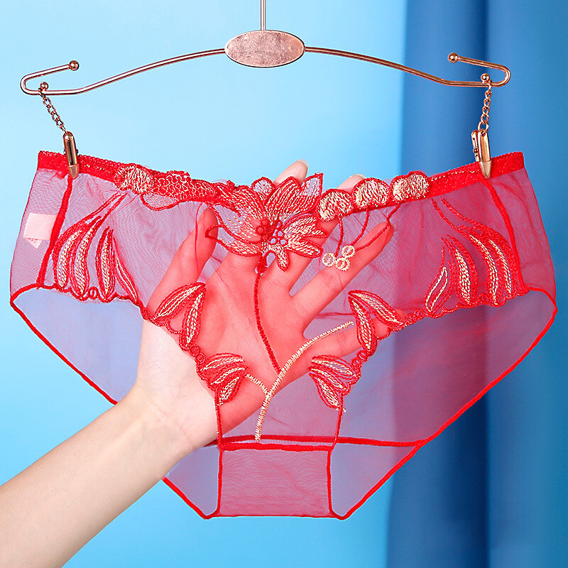 7 Pack Lot Sexy Womens See Through Sheer Pantis Briefs Lace Lingeries Underwear