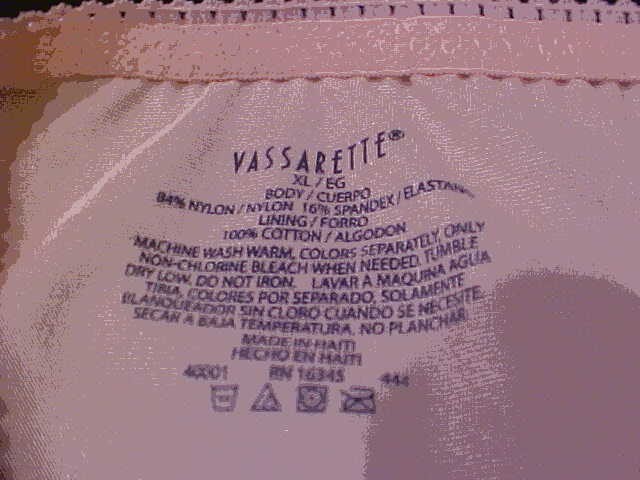 Vassarette Undershapers Light Control Brief Underwear – Ladies Size XL /8 ~ Pink