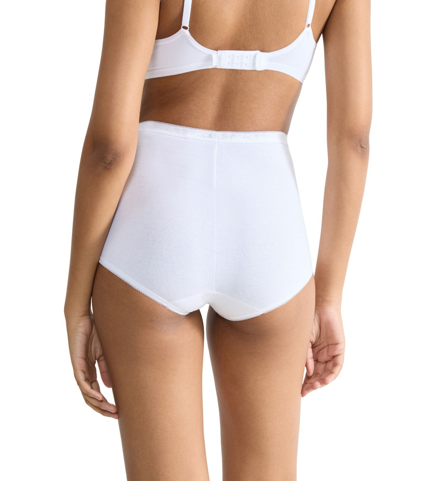 Sloggi Basic+ Maxi Brief High Waist Knickers 2 Pack 95% Cotton 10043769