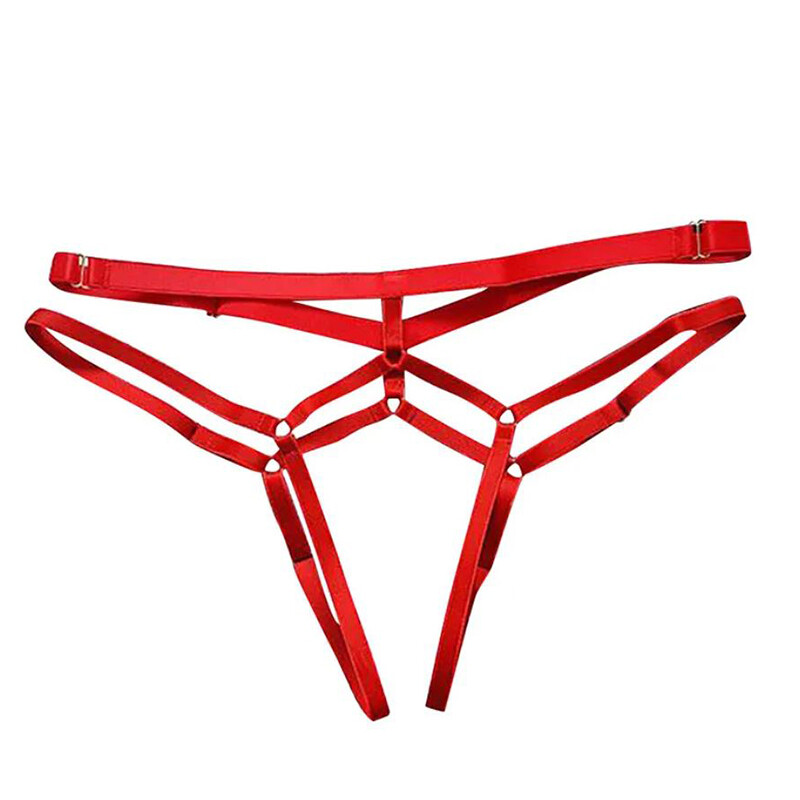 2 Pack Lot Womens Crotchless Panties T-Back G-String Lingerie Thong Underwear