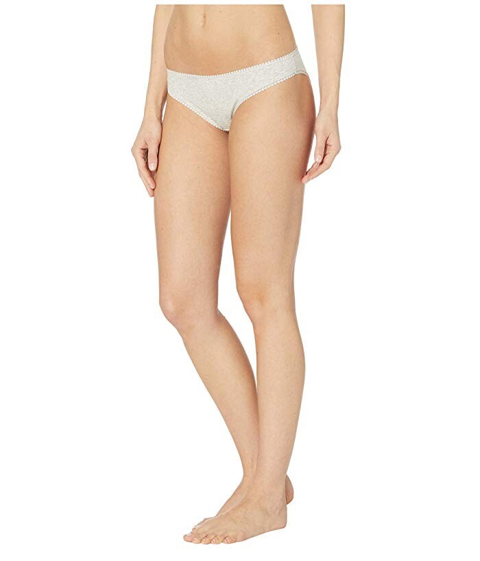 OnGossamer Cabana Cotton Hip Bikini Panties in Heather Grey L58021 Womens Size M