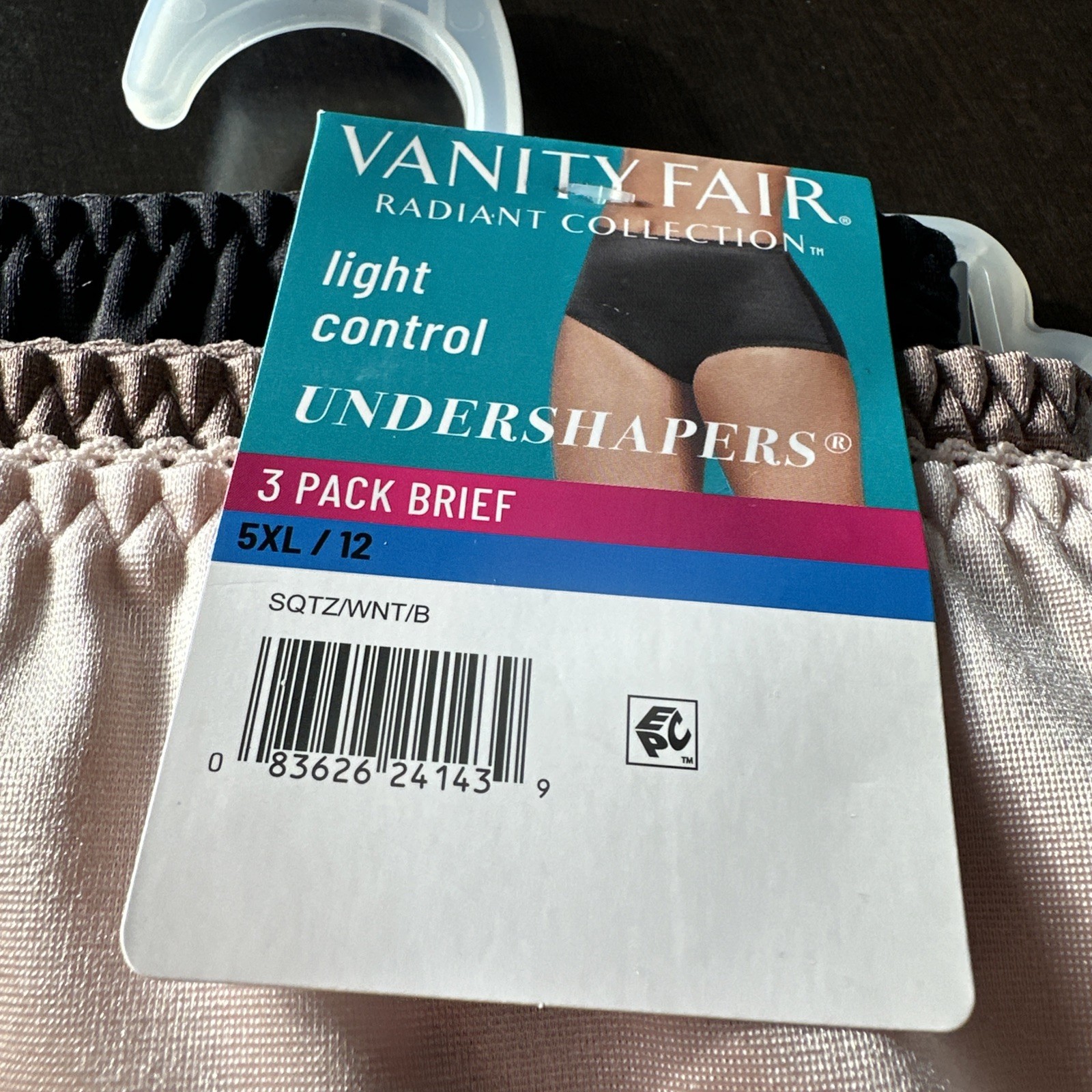 Vanity Fair Radiant Undershapers Brief Underwear 3 Pair Nylon Women 5XL/12