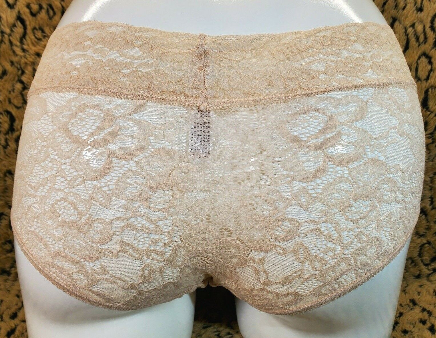 Gilligan O’ Malley Tan Brown Floral Lace Bikini Panty XS Sexy