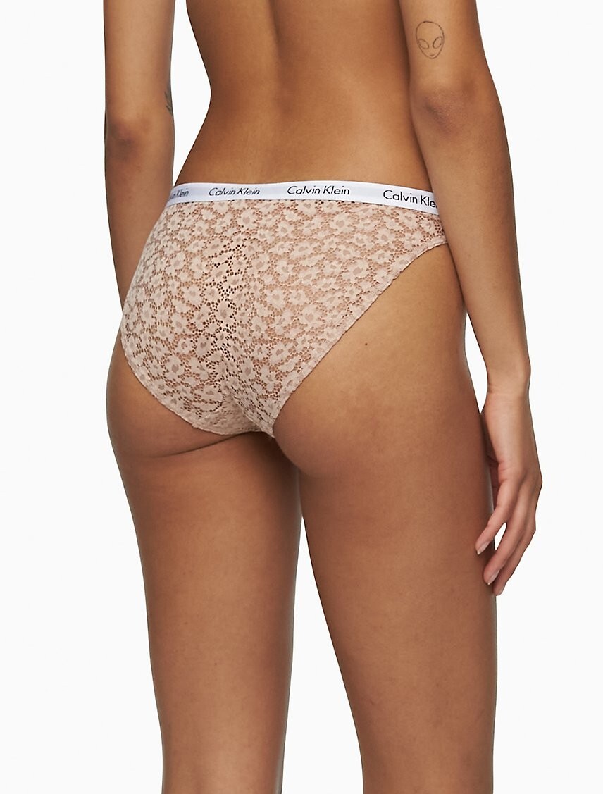 –@ Calvin Klein Size (X-SMALL) CAROUSEL LACE BIKINI BRIEF QD3860-200