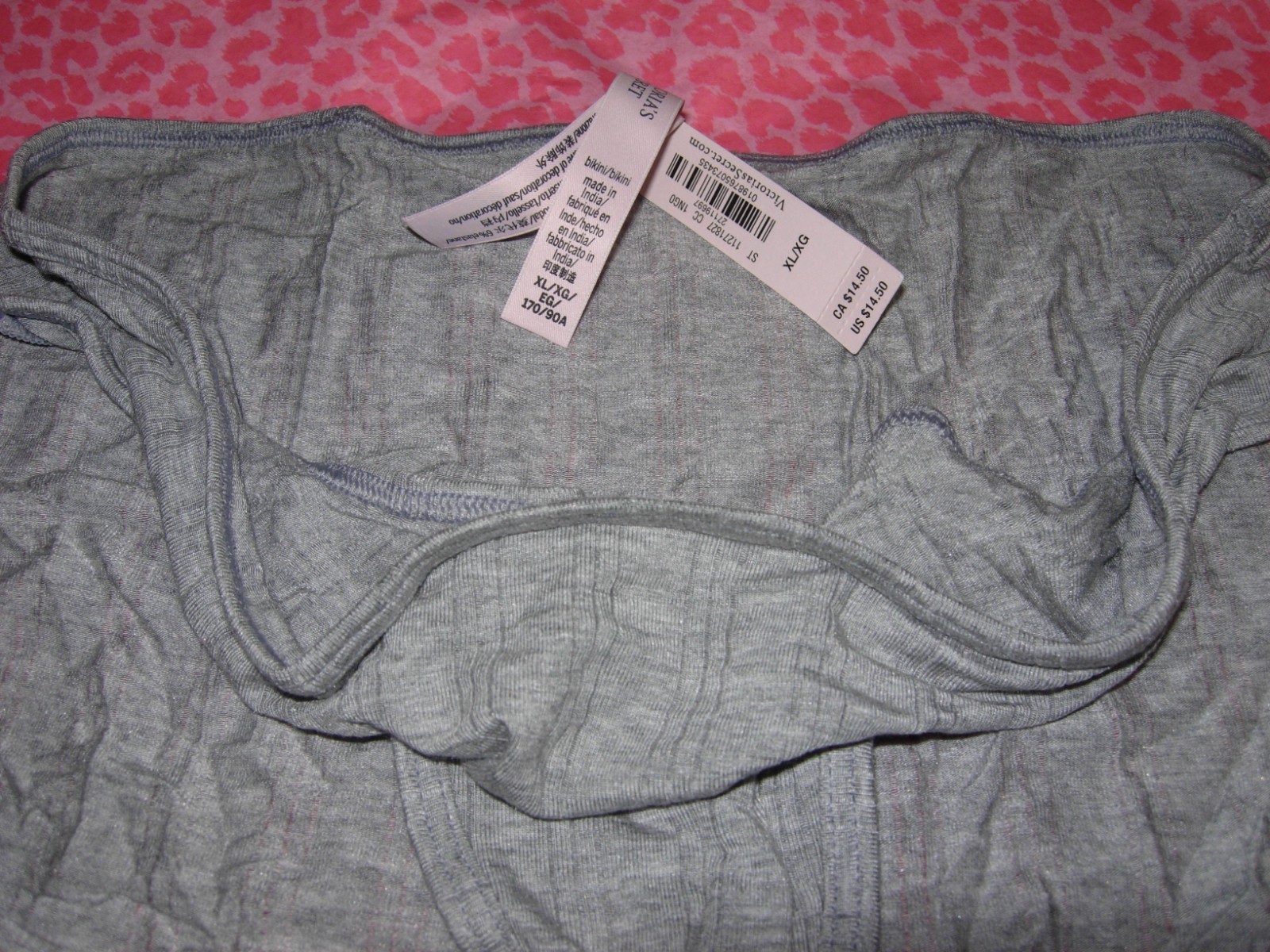 Victoria’s Secret Sexy Bikini Solid Light Gray Soft Stretch NWT