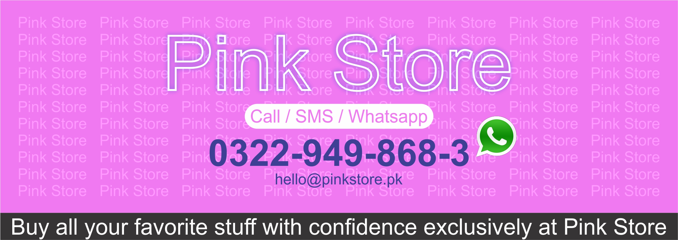 Contact Us, Contact Pink Store, Pink Store Contact Details, Pink Store Phone number, Women Store in Lahore, Women Store in Pakistan, under garments store, female undergarments store