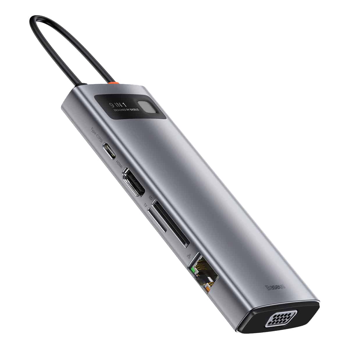 Baseus 9-in-1 Type-C Dock - Space Gray - Image 2