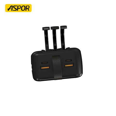 ASPOR A317 30000mAh 22.5W High-Speed Power Bank with Built-in Cable - Image 3